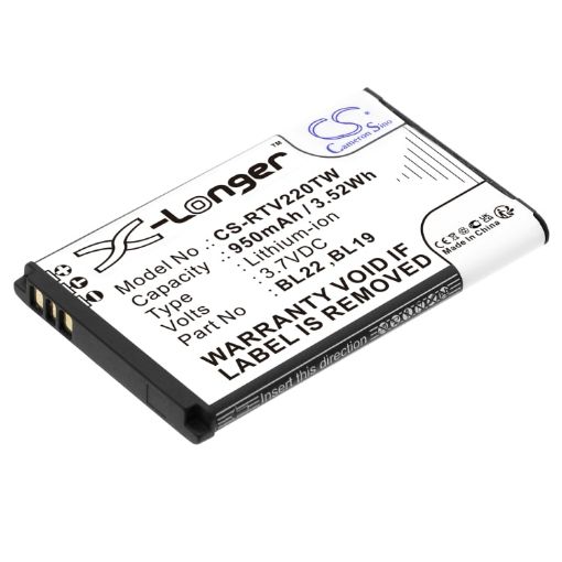 Battery for Retevis RT622 RT619 RT22S RT22 RT19 RT15 DT22 - 1
