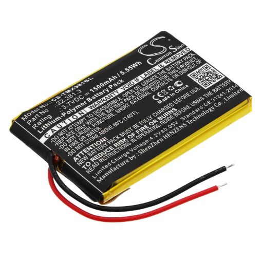 Battery for Teleradio TG-TX-MNL (p/n 22.381.3) Replacement - 1