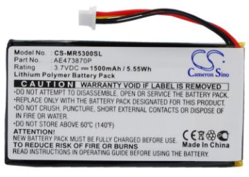 Battery for Magellan Maestro 5340 5310 5300 (p/n AE473870P) - 1