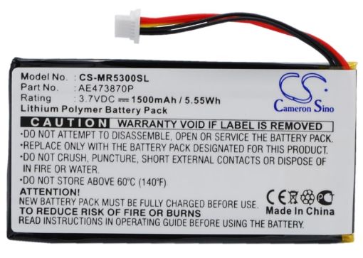 Battery for Magellan Maestro 5340 5310 5300 (p/n AE473870P) - 1
