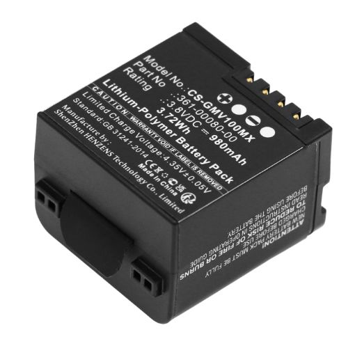 Garmin VIRB XE X Compact Battery 010-12256-01 361-00080-00 - 1
