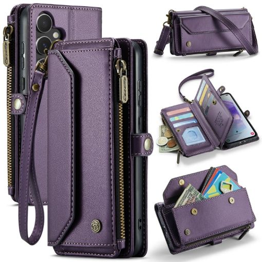 Samsung Galaxy A55 5G CaseMe C36 Wallet Phone Case (Purple) - 1