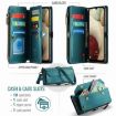 Samsung Galaxy A12 5G CaseMe C36 Wallet Case (Blue-green) - 3