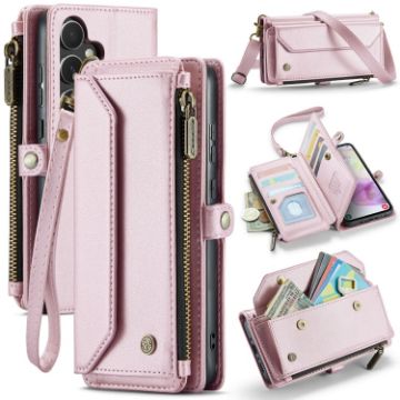 Samsung Galaxy A35 5G CaseMe C36 Zipper Wallet RFID Leather Phone Case - 1