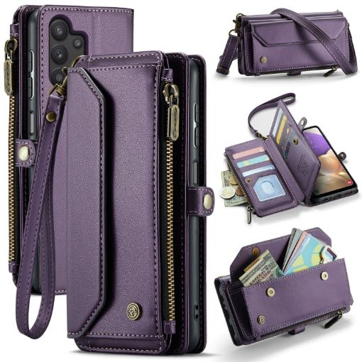Samsung Galaxy A32 5G CaseMe C36 Wallet Phone Case (Purple) - 1