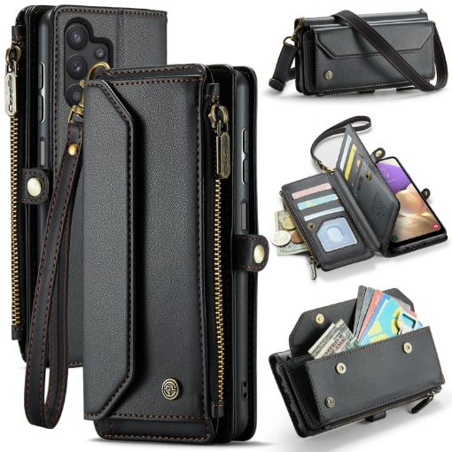 Samsung Galaxy A32 5G CaseMe C36 Wallet Case (Black) - 1