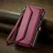 Samsung Galaxy A22 5G Wallet Case RFID Anti-theft Leather (Wine Red) - 2