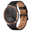 Garmin Vivomove HR 20mm Leather Watch Band - Black - 1