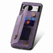 Google Pixel 9 Pro XL Purple Leather Zipper Wallet Case - 4