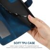 Motorola Edge+ 2023 Blue Leather Phone Case - Geometric Lines - 6