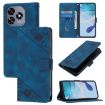 Oukitel C51 Blue Leather Phone Case - Skin Feel Embossed - 1