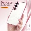 Meizu 21 Note Transparent Plating Phone Case - Gold - 5
