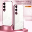 Meizu 21 Note Green Phone Case - Transparent Plating, Fine Hole - 2