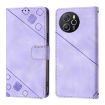 Blackview Shark 8 Embossed Leather Phone Case - Light Purple - 2