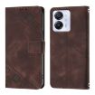 Blackview Color 8 Embossed Leather Phone Case - Brown - 2