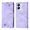 Blackview Color 8 Embossed Leather Phone Case - Light Purple - 2