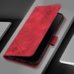 TCL 502 Red Embossed Leather Phone Case - Skin Feel - 3