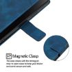 HTC U24 Pro Blue Leather Phone Case - Skin Feel Embossed - 5