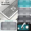 Silicone Sink Mat Cuttable Kitchen Cabinet Mat 66 x 35cm Black - 2