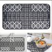 Silicone Sink Mat Cuttable Kitchen Cabinet Mat 66 x 35cm Black - 3