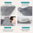 Silicone Sink Mat Cuttable Kitchen Cabinet Mat 66 x 35cm Black - 5