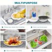 Silicone Sink Mat Cuttable Kitchen Cabinet Mat 66 x 35cm Black - 6