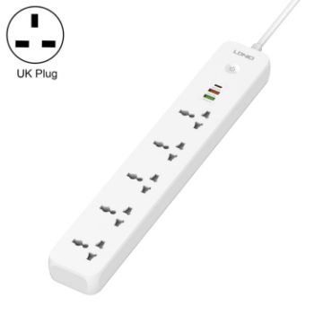 LDNIO SC5319 5-position Socket with 38W USB Ports - UK Plug - 1