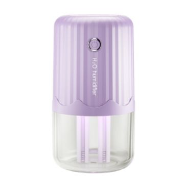 Large-Capacity Purple Air Humidifier - Dual Spray Night Light - 1