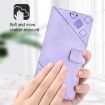 Samsung Galaxy Xcover 4s Embossed Leather Phone Case - Light Purple - 4