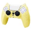 Yellow Cat Ear Silicone Case for Sony PS5 Gamepad - 1