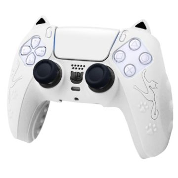 Sony PS5 Cat Ear Silicone Case - White - 1