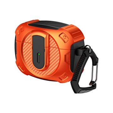 AirPods Pro 2 Lock Shockproof Case - Black Orange - 1