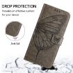 Blackview Color 8 Embossed Butterfly Leather Phone Case - Grey - 4