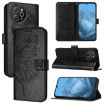 Blackview Shark 8 Embossed Butterfly Leather Phone Case - Black - 1