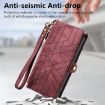 OPPO A54 5G/A74 5G/A93 5G Red Leather Phone Case - 5
