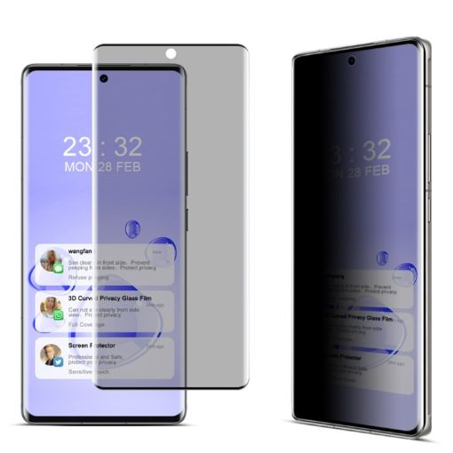 Imak 3D Curved Privacy Tempered Glass Film for vivo X100 Ultra - 1