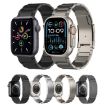 Apple Watch Series 7 45mm Titanium Metal Watch Band - Black - 2