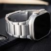 Apple Watch Series 5 40mm Titanium Metal Watch Band - Silver - 6