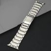 Apple Watch Series 9 41mm Titanium Metal Watch Band - Silver - 4