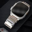 Apple Watch Series 9 41mm Titanium Metal Watch Band - Silver - 5