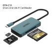 Onten C15 USB-C/Type-C CFast 2.0 & SD TF Card Reader Green - 2