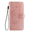 Oukitel C51 Rose Gold Butterfly Leather Phone Case - 3