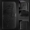 Oukitel C33 Embossed Butterfly Leather Phone Case - Black - 6