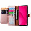 T-Mobile T Phone 2 Pro 5G Pink Leather Phone Case with Zipper Lanyard - 3
