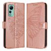 Ulefone Note 14 Rose Gold Butterfly Leather Phone Case - 2