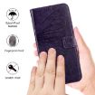 Dark Purple Butterfly Leather Phone Case for iPod Touch 7/6/5 - 5