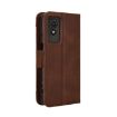 TCL 501 4G Brown Leather Phone Case with Card Slots - 3