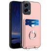 Motorola Moto G Play 2024 5G R20 Pink Ring Card Holder Phone Case - 1