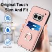 Pink For Nothing Phone 2a R20 Ring Card Holder Phone Case - 5