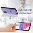 Motorola Moto G Play 2024 4G R20 Ring Card Holder Phone Case Purple - 4